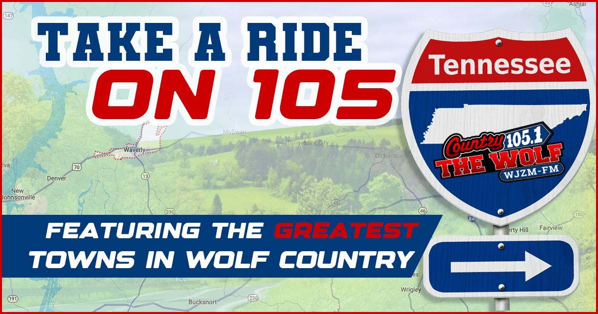 Take A Ride On 105 | Country 105.1 The Wolf (WJZM)